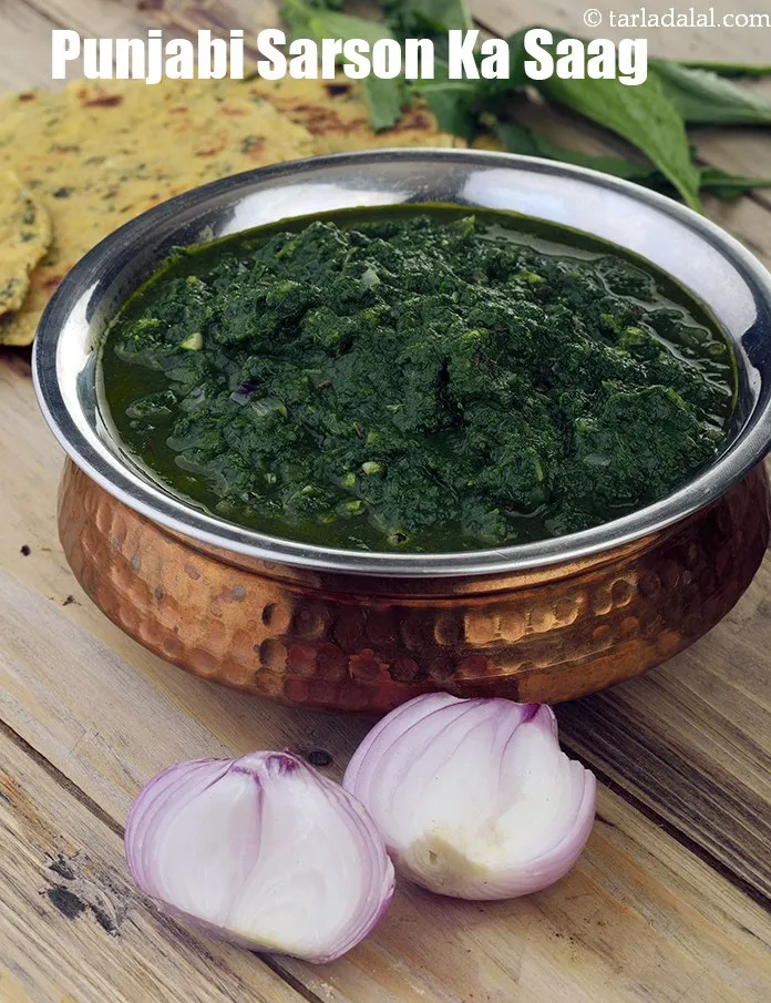 Step 27 – Serve methi malai ki rot with&nbsp;<a href="https://www.tarladalal.com/sarson-ka-saag-punjabi-sarson-ka-saag-recipe-32800r">sarson ka saag</a>.&nbsp;