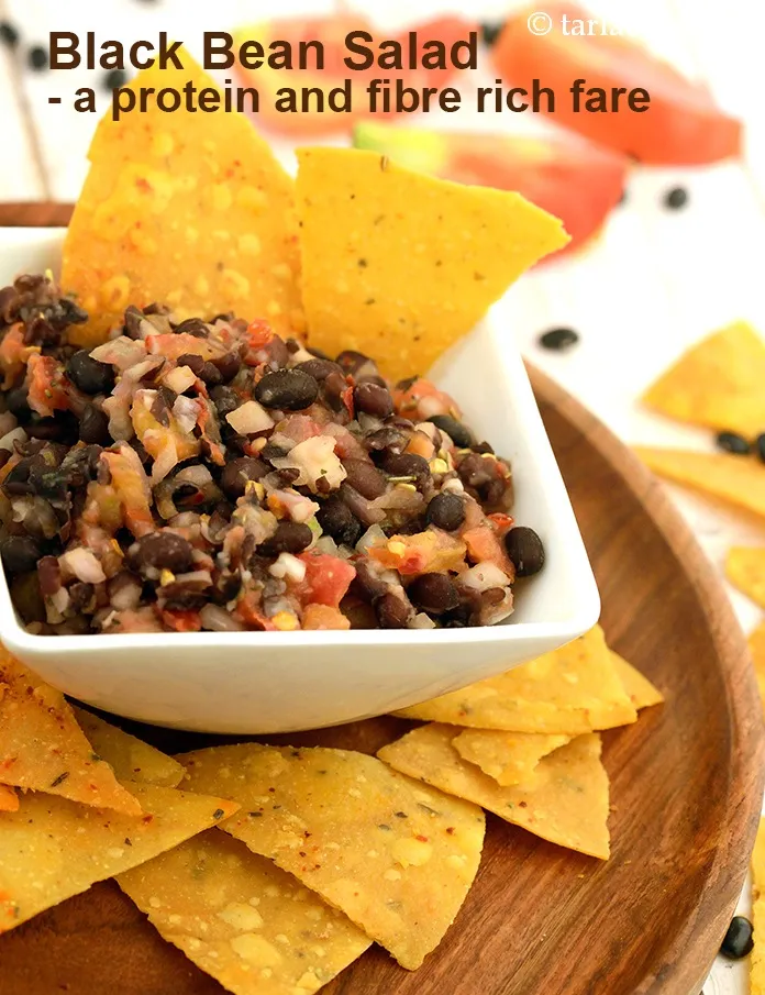 Step 32 – <strong>Black Bean Salad &ndash; a protein and fibre rich fare.&nbsp;</strong>