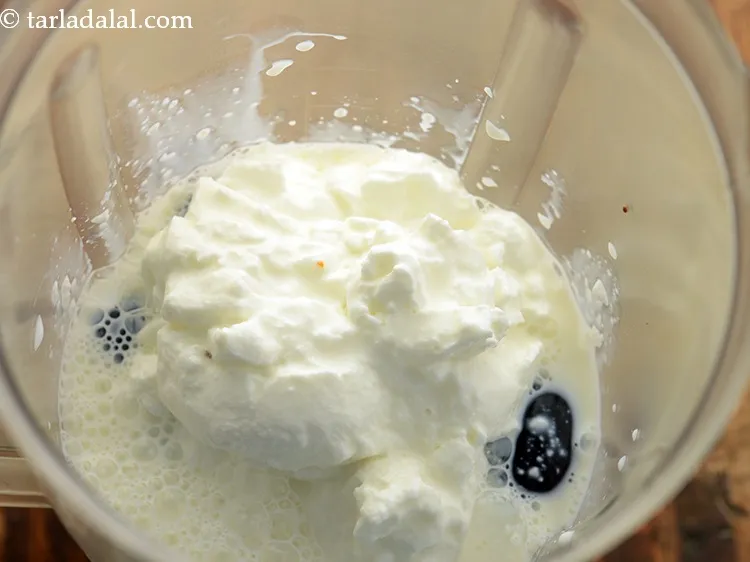 Step 4 – Add 1 cup chilled milk.&nbsp;