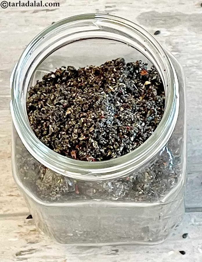 Step 21 – Or store <strong>Black Sesame Seed Chutney | tiklut chutney | Maharashtrian dry chutney |&nbsp;</strong>&nbsp;in a …