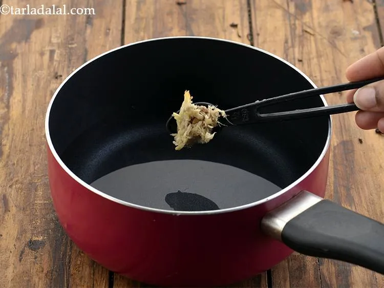 Step 18 – Add grated ginger into the saucepan. We add ginger to the water before boiling. This …