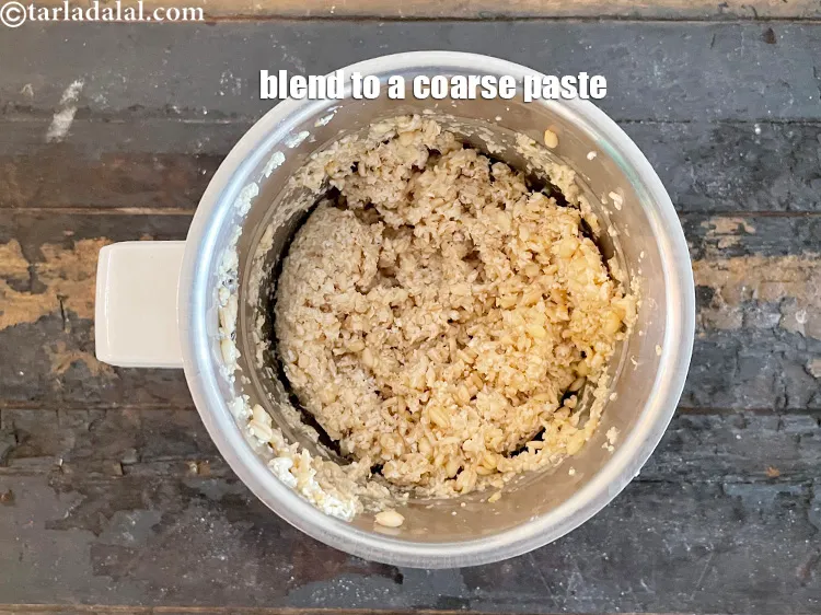 Step 25 – Blend the soaked and drained wheat into a coarse mixture only. This will lend a …