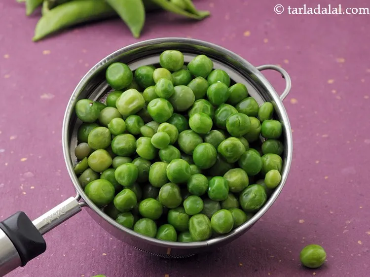 Step 27 – Add 1/4 cup&nbsp;<a href="https://www.tarladalal.com/glossary-boiled-green-peas-1078i">boiled green peas</a>.&nbsp;<a href="https://www.tarladalal.com/recipes-using-green-peas-180">Green peas</a>&nbsp;are good for weight loss, good source of …