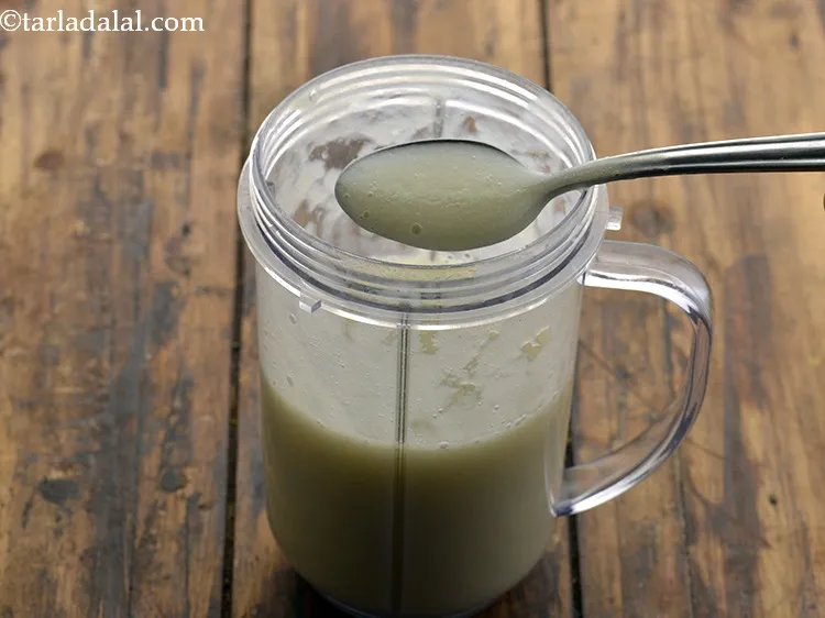 Step 28 – Blend very well till smooth. Ensure that no vegetable pieces remain after blending, as that …