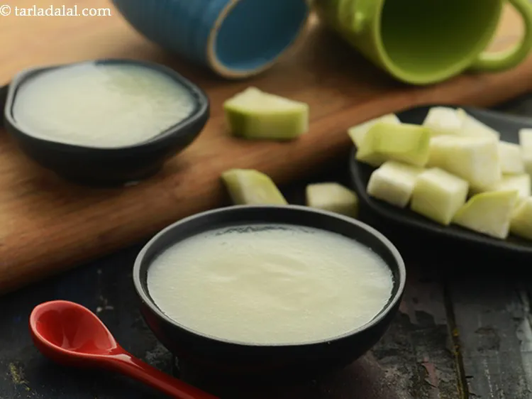 Step 22 – Serve <strong>bottle gourd soup for babies, kids&nbsp;|&nbsp;healthy dudhi soup for babies&nbsp;|&nbsp;lauki soup for babies&nbsp;|&nbsp;doodhi soup …