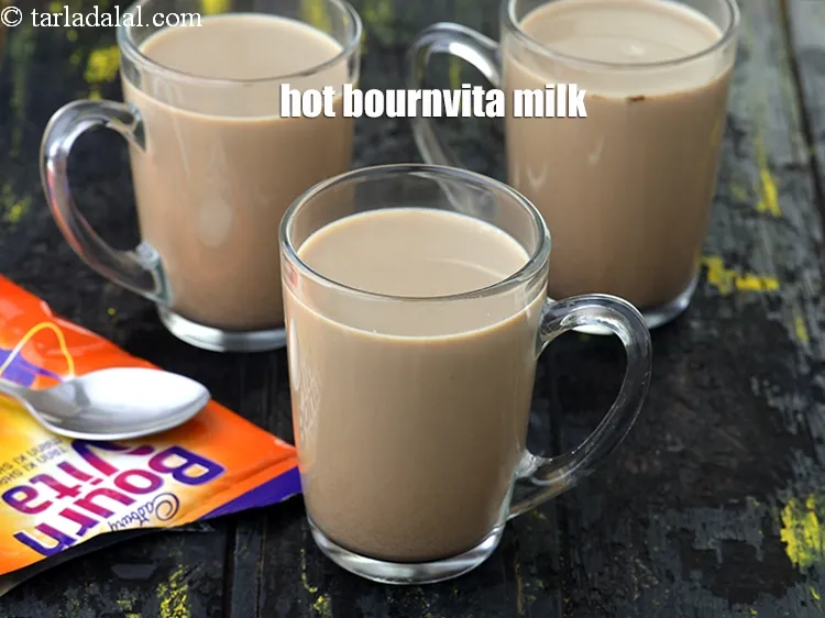 Step 7 – Serve <strong>bournvita milk</strong> immediately!