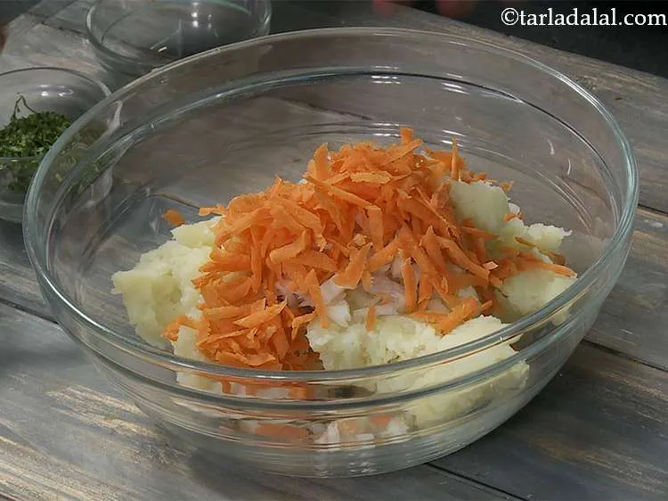 Step 8 – Furthermore add onions and carrot. You can add any veggies of your choice like the …