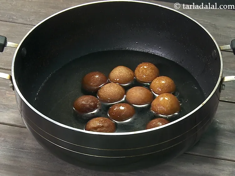 Step 28 – Immediately put these deep-fried b<strong>read gulab jamun recipe | instant gulab jamun | quick Indian …