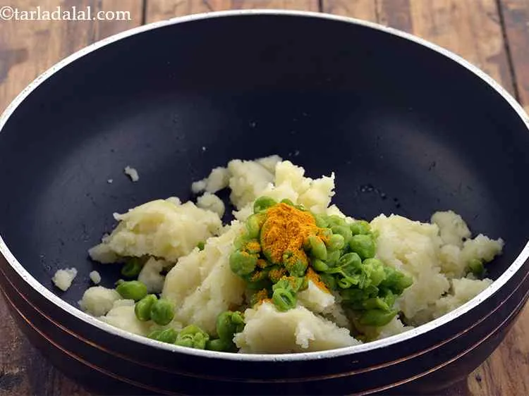 Step 7 – Add turmeric powder for the beautiful yellow color.