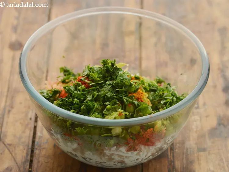 Step 7 – Add chopped coriander.