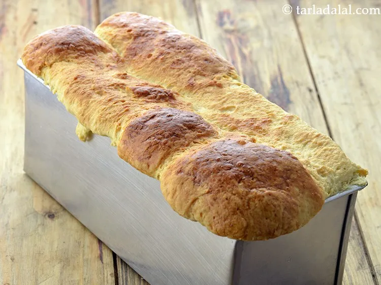 Step 47 – Pre-heat the oven at 180&deg;C (360&deg;F). Place the loaf tin in the oven, lower the …