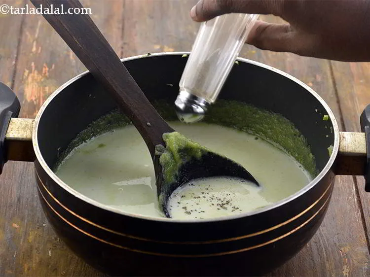 Step 18 – Add the pepper powder. Make use of freshly ground pepper to enhance the taste of …