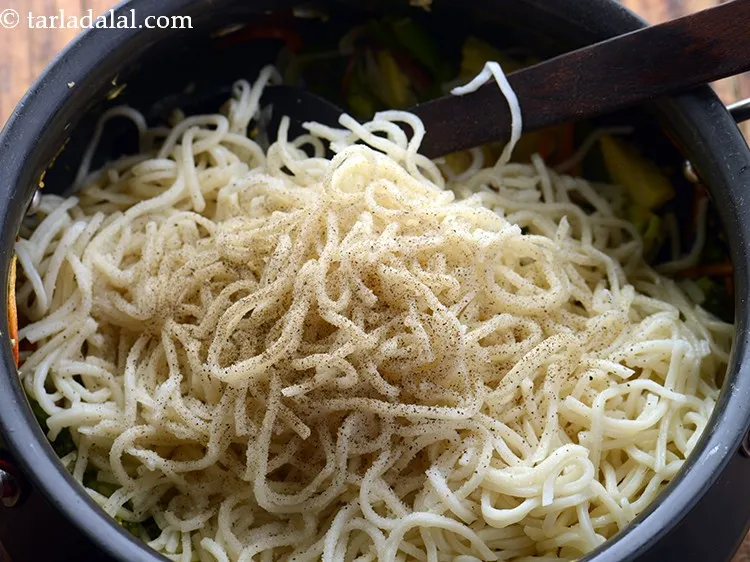 Step 14 – Add salt and pepper.