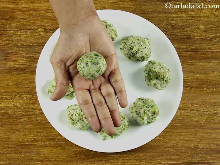 Step 17 – Bring all the sides together to seal it and roll again to form a ball.