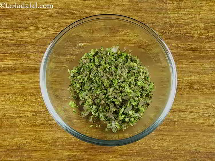 Step 8 – Transfer into a deep bowl and cool slightly.