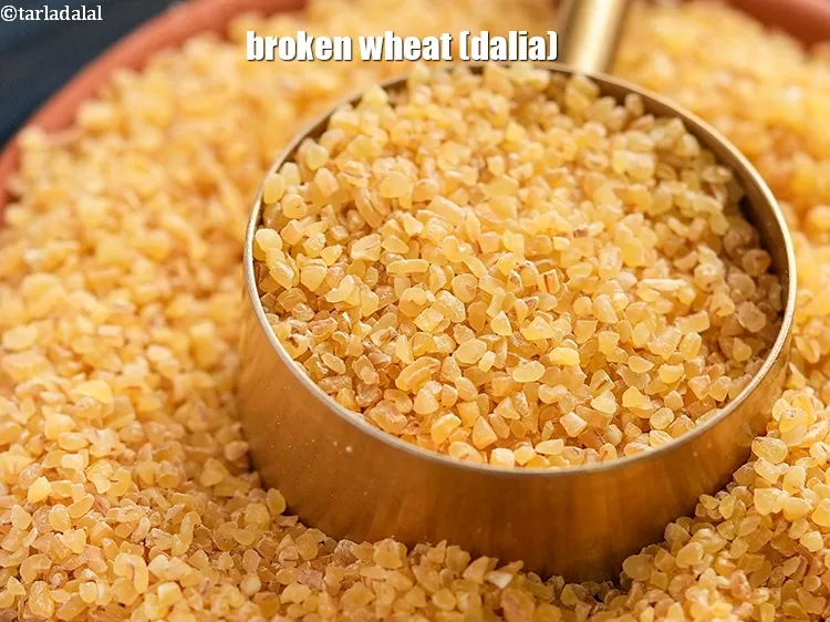 Step 2 – This is what dalia (broken wheat)&nbsp;looks like.&nbsp;Broken wheat or cracked wheat or couscous is made …