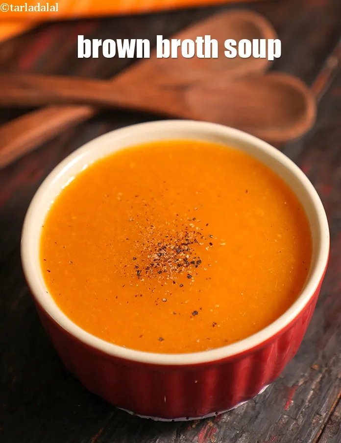 स्टेप 25 – <strong>ब्राउन शोरबा सूप | ब्राउन सब्जी स्टॉक सूप | स्वस्थ …