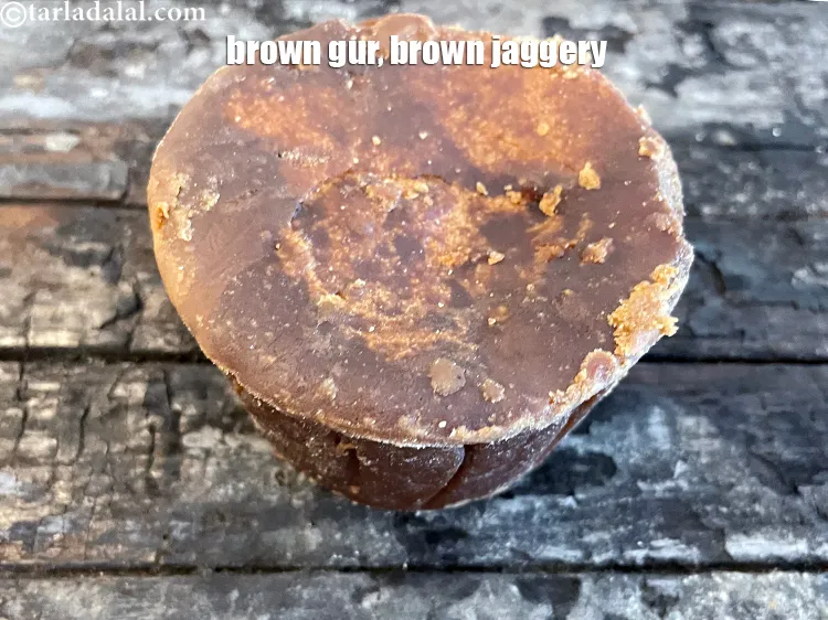 Step 63 – This is the jaggery we used. Follow the same process above to get&nbsp;brown gur ki …