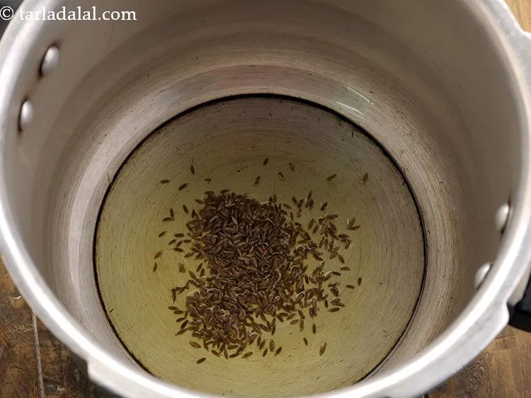 Step 10 – Add cumin seeds.