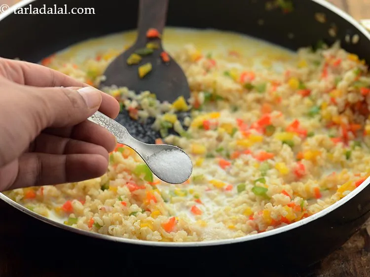 Step 21 – Add salt.