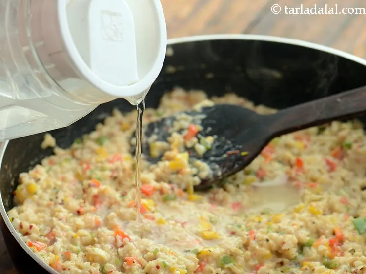 Step 26 – Add 1 tbsp of water.