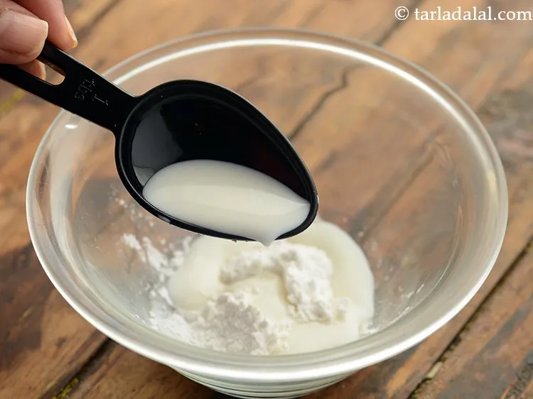 Step 10 – Add 1 tbsp of milk.