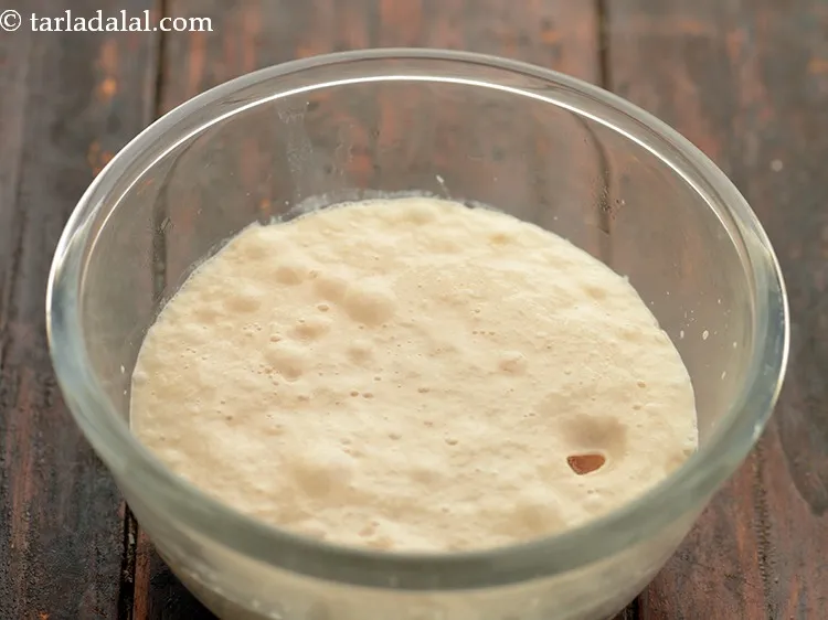 Step 17 – Add yeast-sugar mixture.