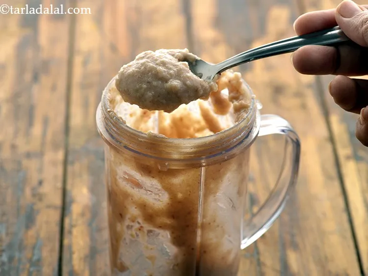 Step 18 – Add 1&frac12; tbsp of water and blend it very well till the mixture is smooth. …