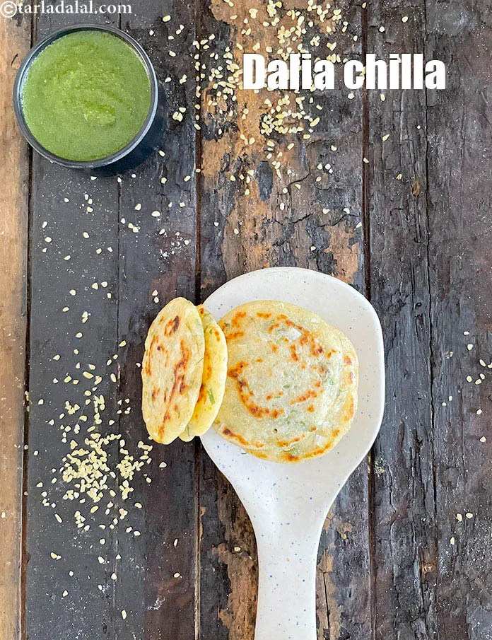 Step 36 – Serve <strong>bulgur wheat pancakes | dalia pancakes | dalia chilla | healthy Indian cracked wheat …