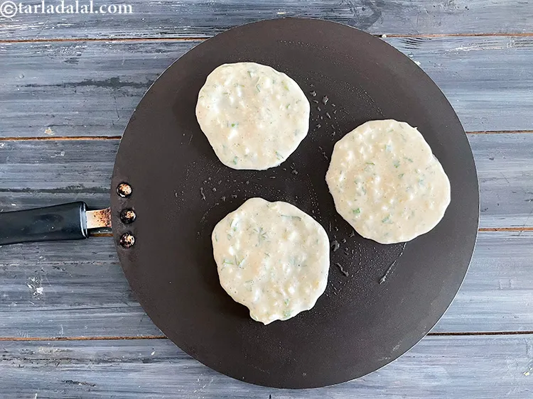 Step 15 – If you don&rsquo;t have a mini uttapa pan, you can make these pancakes on a …