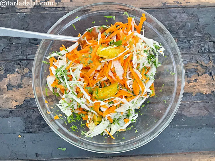 Step 23 – Mix <meta charset="UTF-8" /><strong>cabbage carrot and lettuce salad recipe | simple and easy cabbage lettuce …