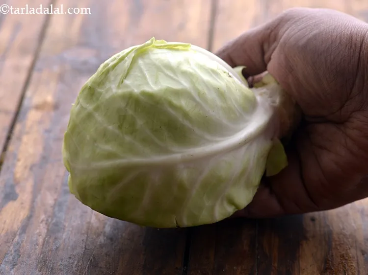 Step 6 – Choose cabbage heads that are firm and dense with shiny, crisp, colorful leaves.