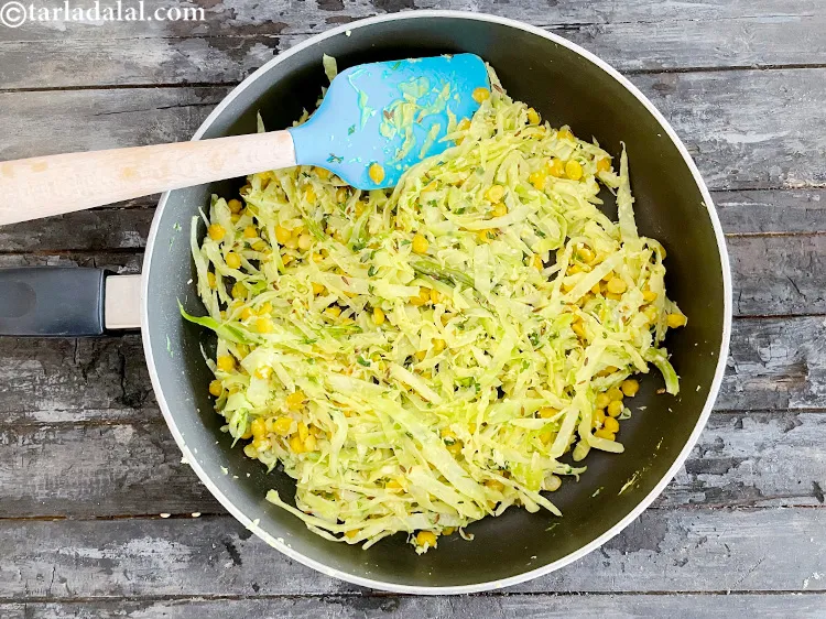 Step 32 – Cook on a medium flame for 2 to 3 minutes, while stirring occasionally.