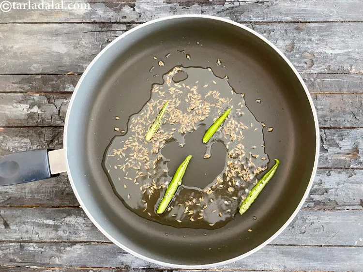 Step 21 – Add&nbsp;<meta charset="UTF-8" />2&nbsp;<a href="glossary-slit-green-chillies-1856i">green chillies , slit</a>.