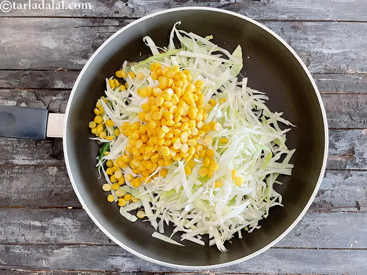 Step 24 – Add the chana dal.