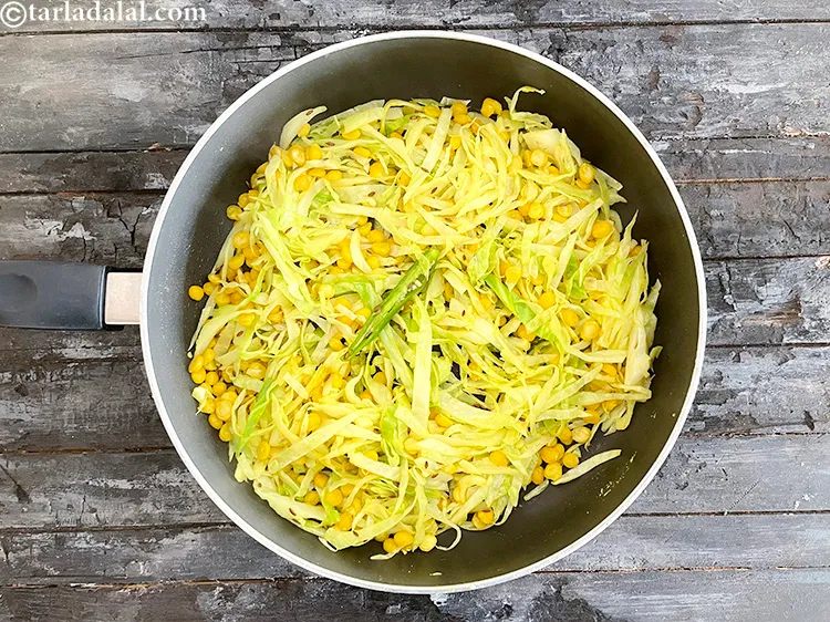 Step 27 – Saut&eacute; on a medium flame for 2 to 3 minutes.