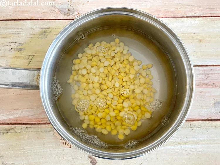 Step 8 – Add the chana dal.