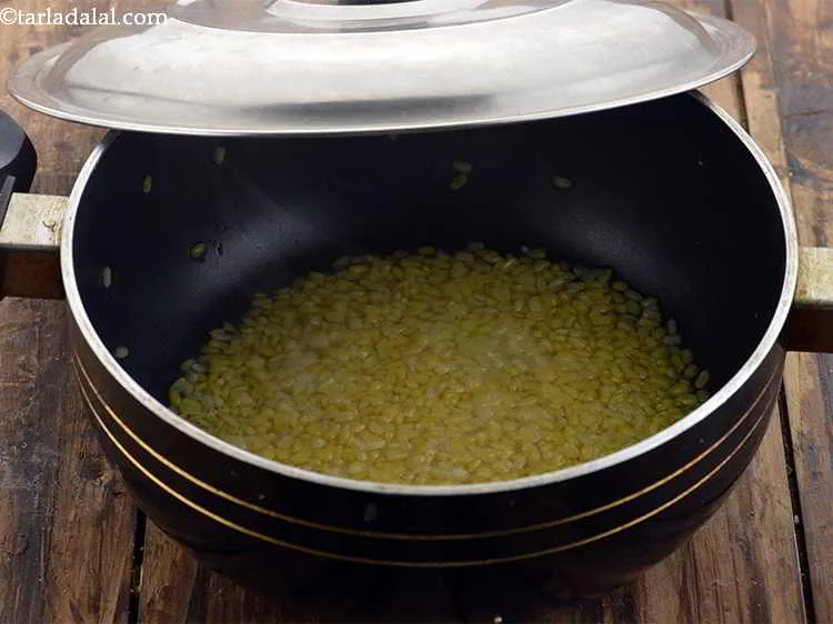 Step 5 – Cover with a lid and cook on a medium flame for 6 to 8 minutes …