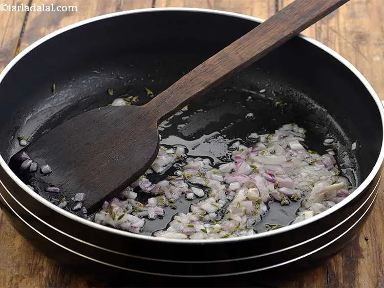 Step 13 – Add the onions and saut? on a medium flame for 1 minute. If you are …