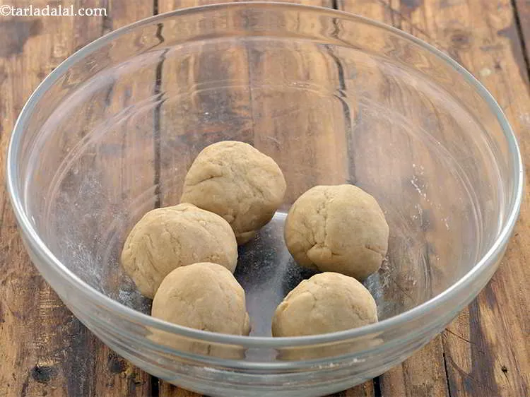 Step 23 – Divide the dough into 5 equal portions.