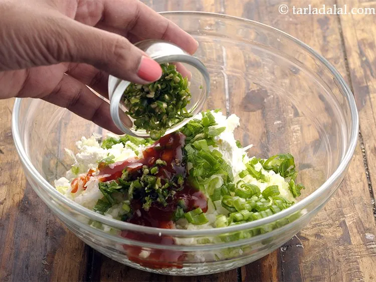 Step 6 – Add finely chopped green chillies as per the spice you prefer.