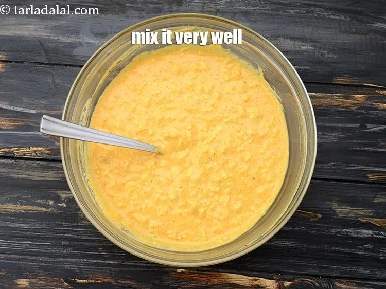 Step 12 – Mix it very well using a spoon.