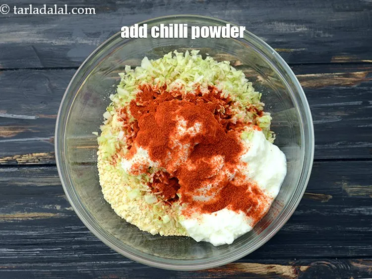 Step 6 – Add 1 tsp&nbsp;<a href="https://www.tarladalal.com/glossary-chilli-powder-red-chilli-powder-339i">chilli powder</a>.&nbsp;