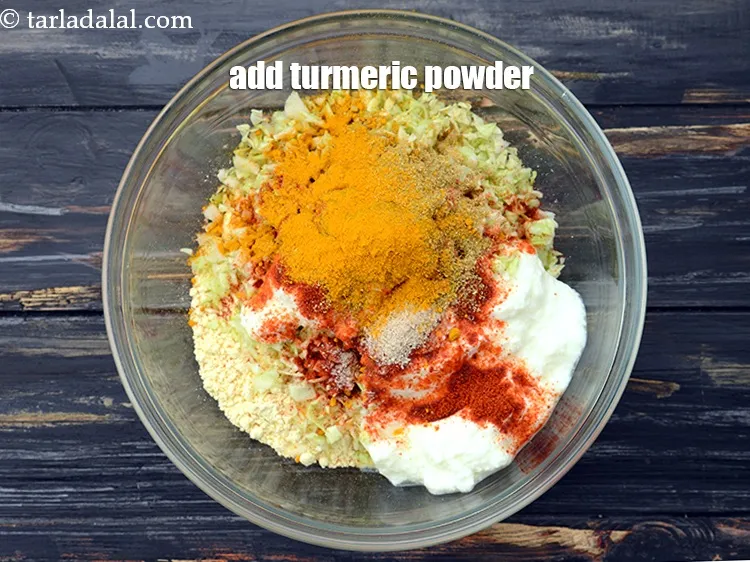 Step 9 – Add&nbsp;1/2 tsp&nbsp;<a href="https://www.tarladalal.com/glossary-turmeric-powder-haldi-645i">turmeric powder (haldi)</a>.&nbsp;