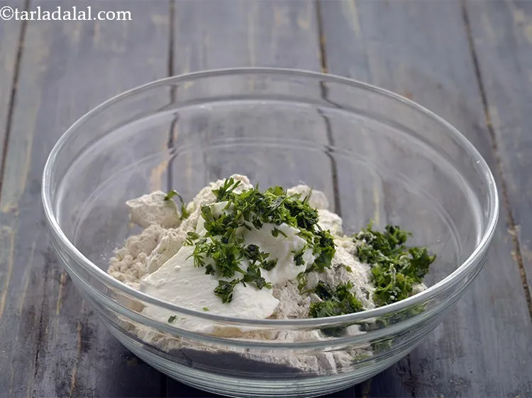 Step 6 – Add the coriander.