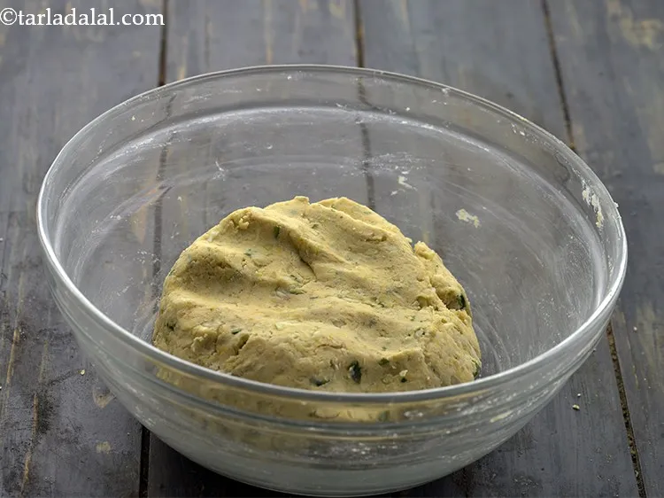 Step 14 – Knead into a soft dough using approx. &frac12; cup of water. Also, if the mixture …