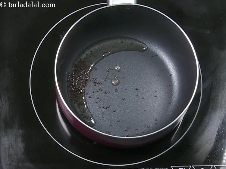 Step 20 – Add 1/2 tsp&nbsp;<a href="https://www.tarladalal.com/glossary-mustard-seeds-sarson-rai-sarson-ke-beej-525i">mustard seeds ( rai / sarson)</a>.&nbsp;The mustard seeds are known to be …