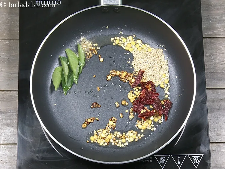 Step 10 – Add&nbsp;a pinch of&nbsp;<a href="https://www.tarladalal.com/glossary-asafoetida-hing-113i">asafoetida (hing)</a>.&nbsp;The active compound &#39;coumarin&#39; helps in managing blood cholesterol and triglyceride …