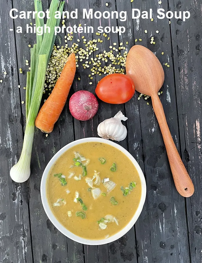 स्टेप 33 – <strong>गाजर और मूंग दाल सूप - एक उच्च प्रोटीन सूप।</strong>