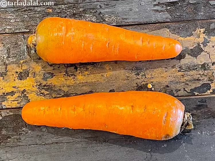 स्टेप 8 – गाजर कुछ इस तरह से दिखता है।